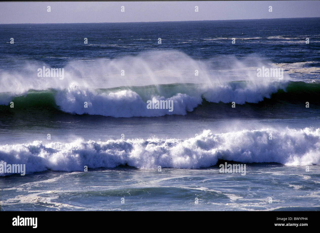 Natur Ozean Meer Surf Wasserwellen Stockfoto