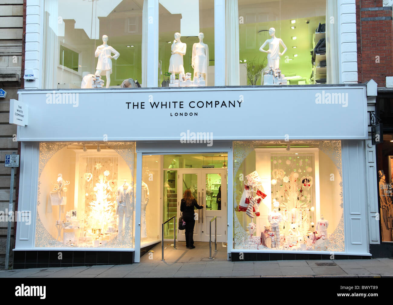 The White Company speichern in Nottingham, England, Vereinigtes Königreich Stockfoto