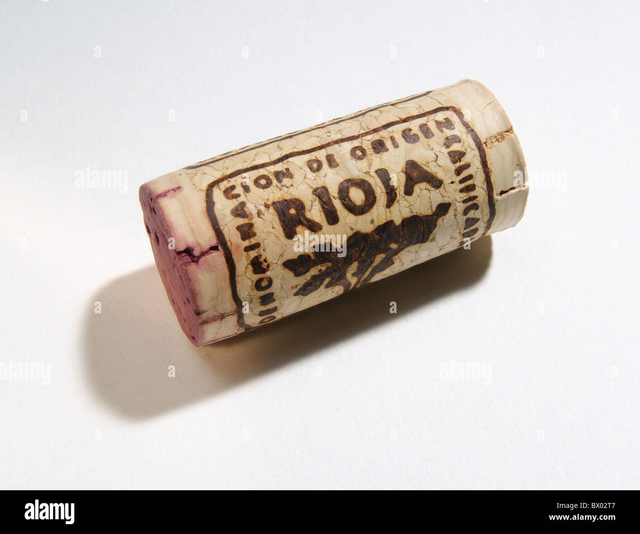 Rioja Wein Kork Stockfoto