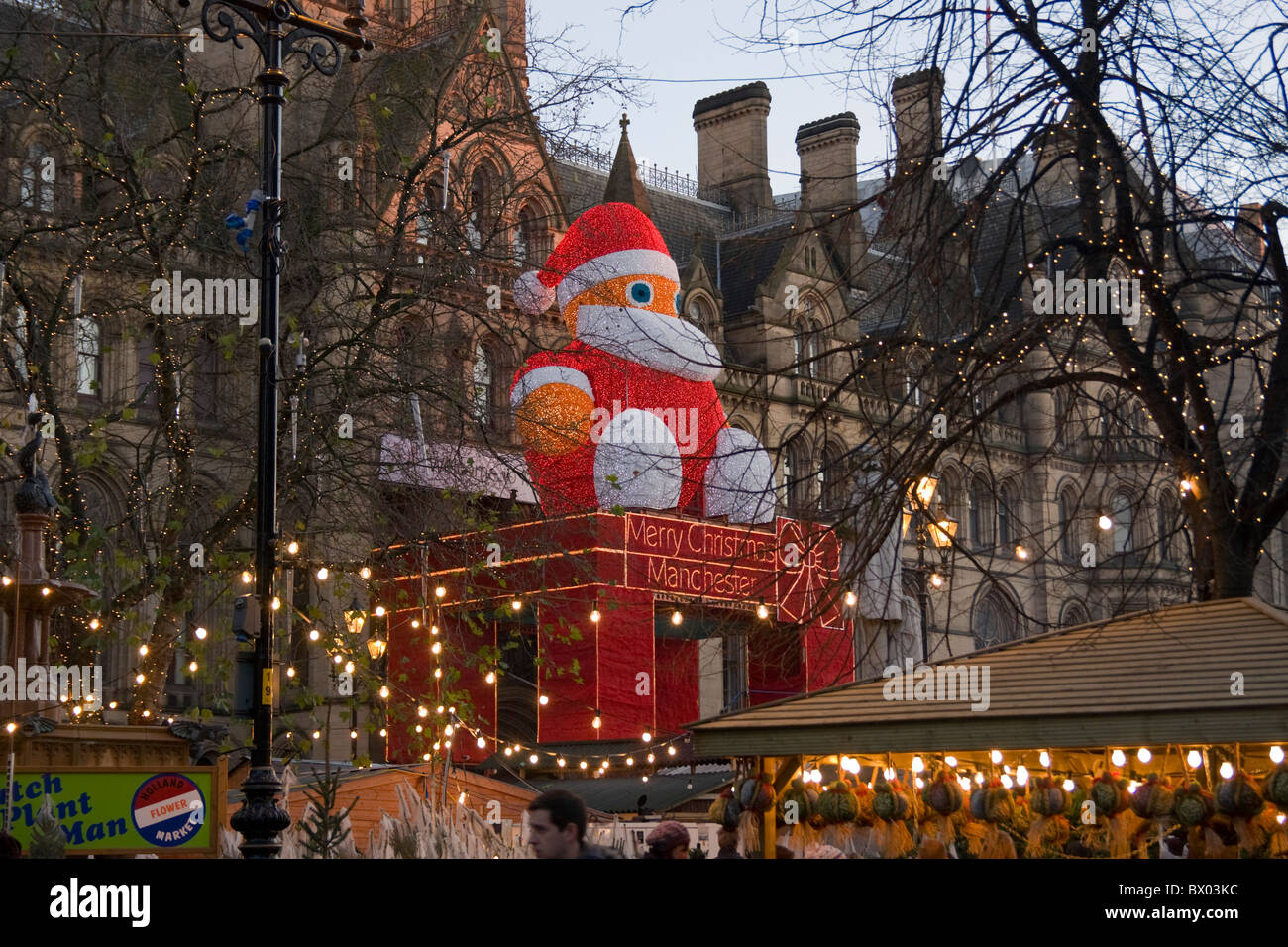 Manchester-Weihnachtsmarkt Stockfoto