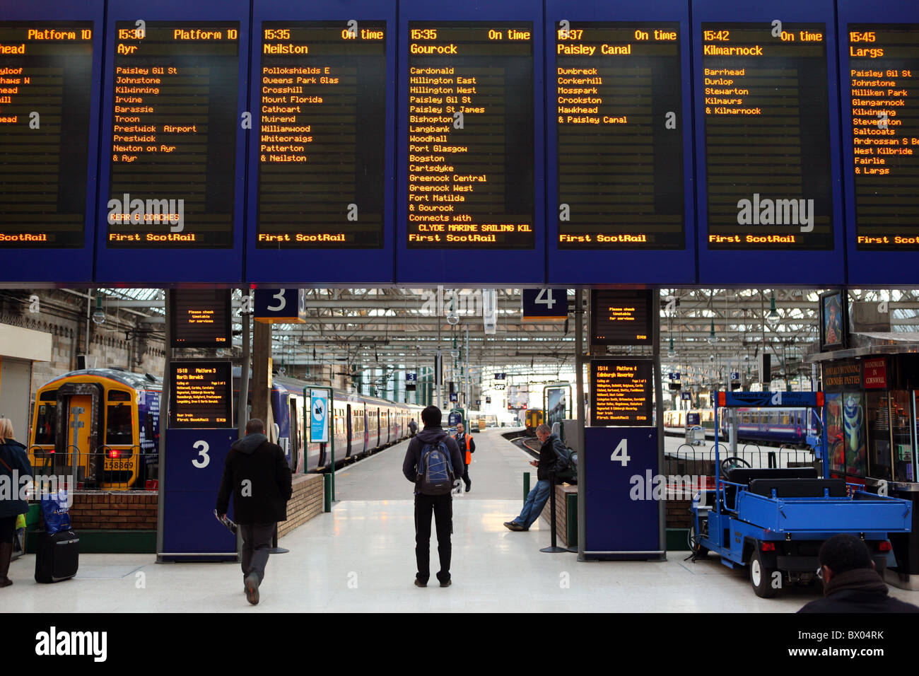 Glasgow Hauptbahnhof Stockfoto