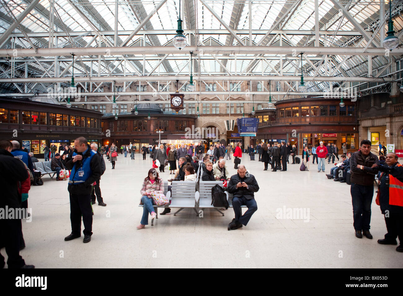 Glasgow Hauptbahnhof Stockfoto