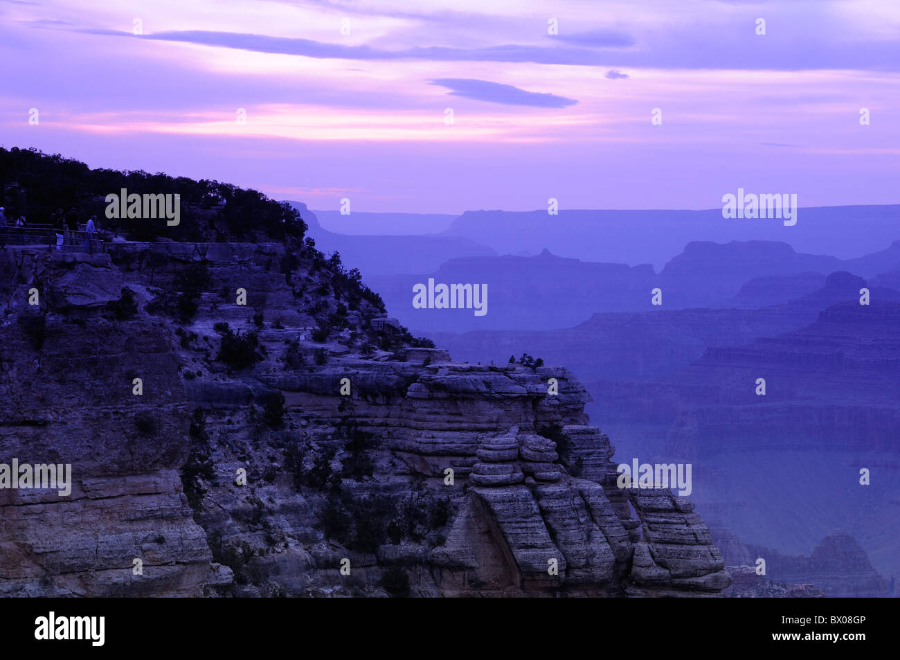 Sonnenuntergang am Grand Canyon National Park, Arizona, USA Stockfoto