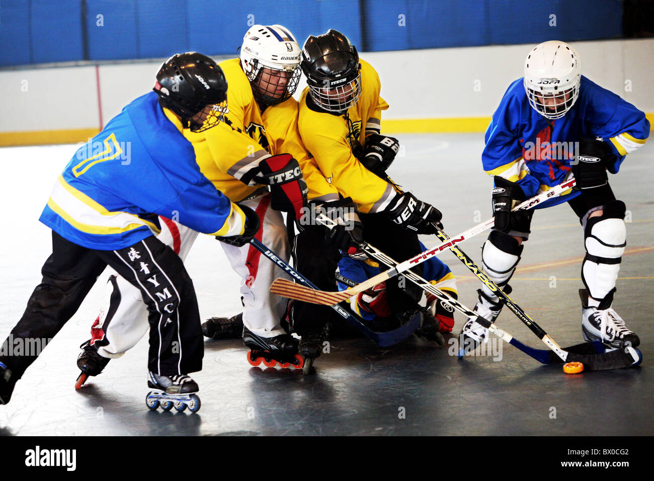 Eishockey, Hong Kong, China Stockfoto