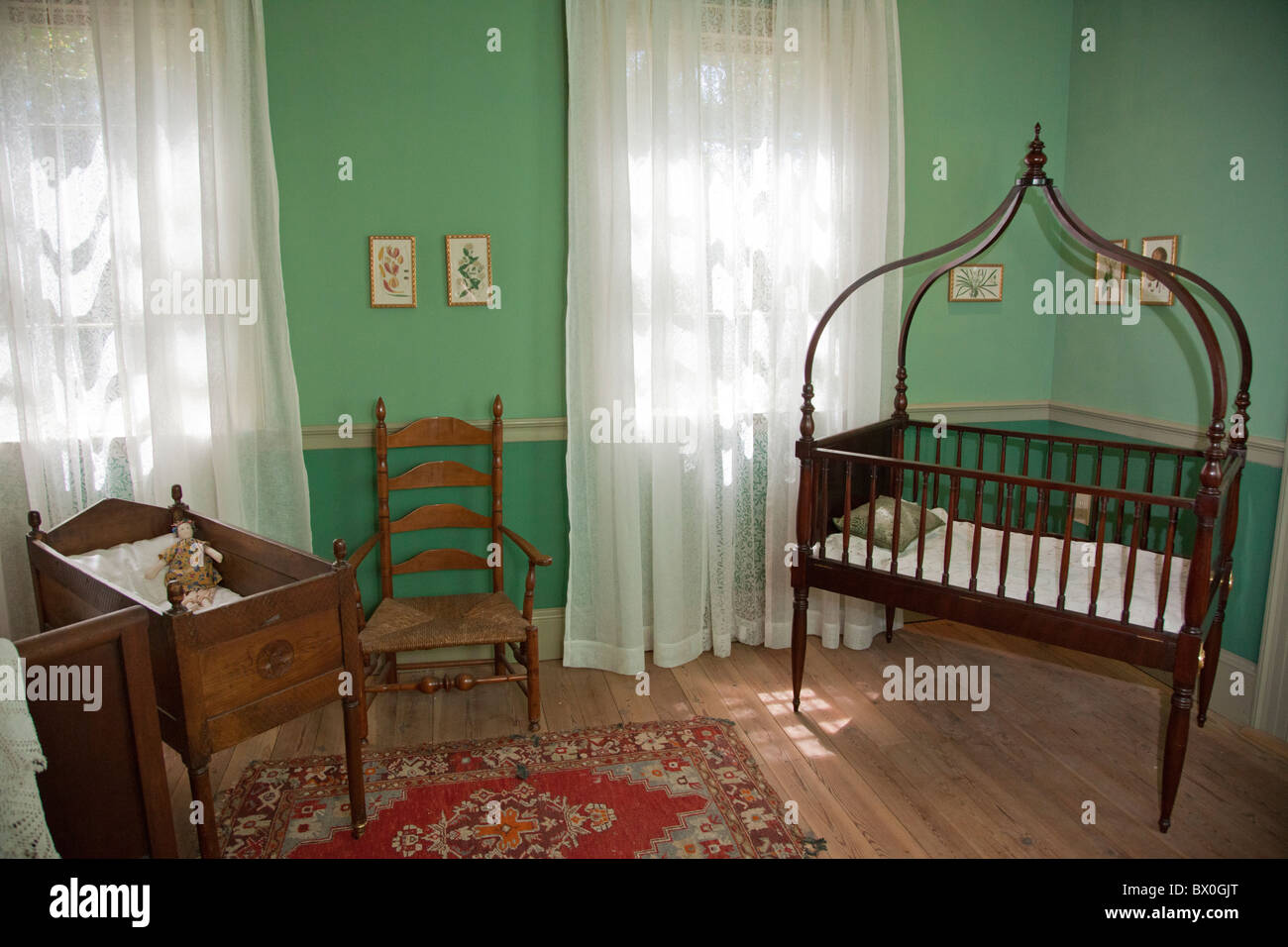 Jetzt eine touristische Destination, bei 12.000 Hektar in der größten Größe Laura Plantation war früher nach Hause zu einer kreolischen Familie. Stockfoto