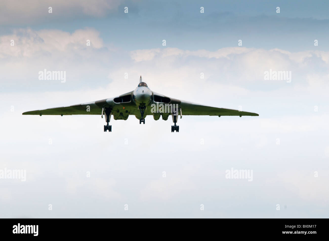 Avro Vulcan-Bomber an RAF Waddington Stockfoto