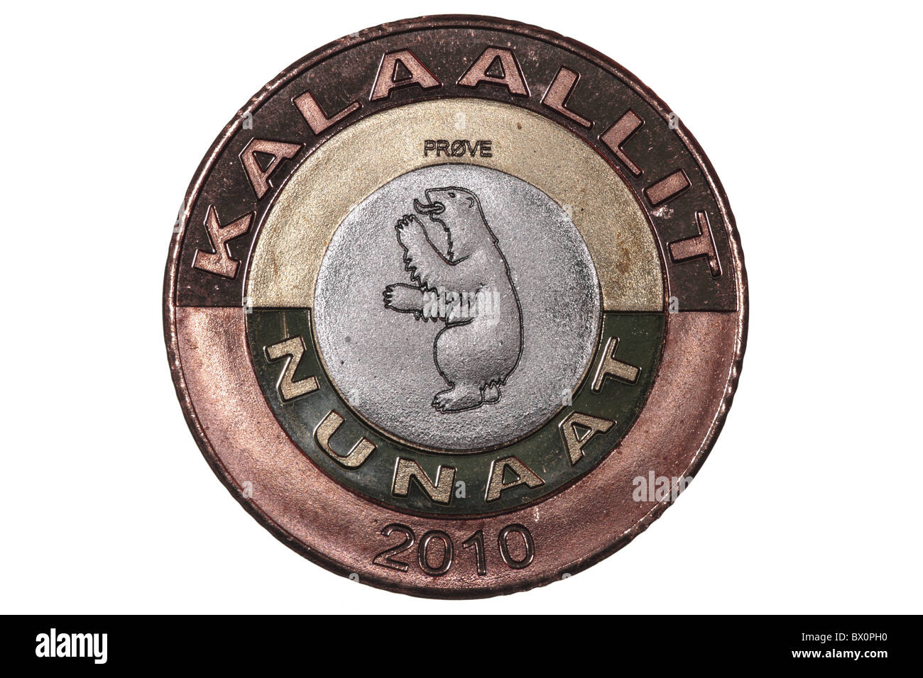 50 Kronen Münze - Grönland Stockfoto
