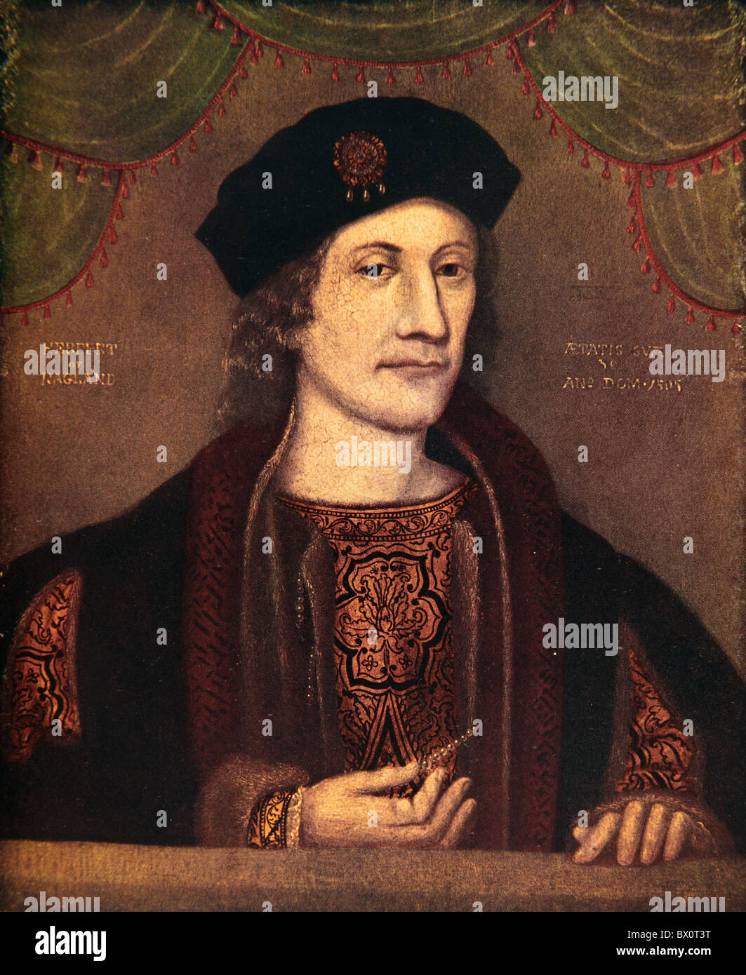 Herbert von Raglan, Charles Somerset 1. Earl of Worcester; Gemälde von unbekannten Künstlers datiert 1505 Stockfoto
