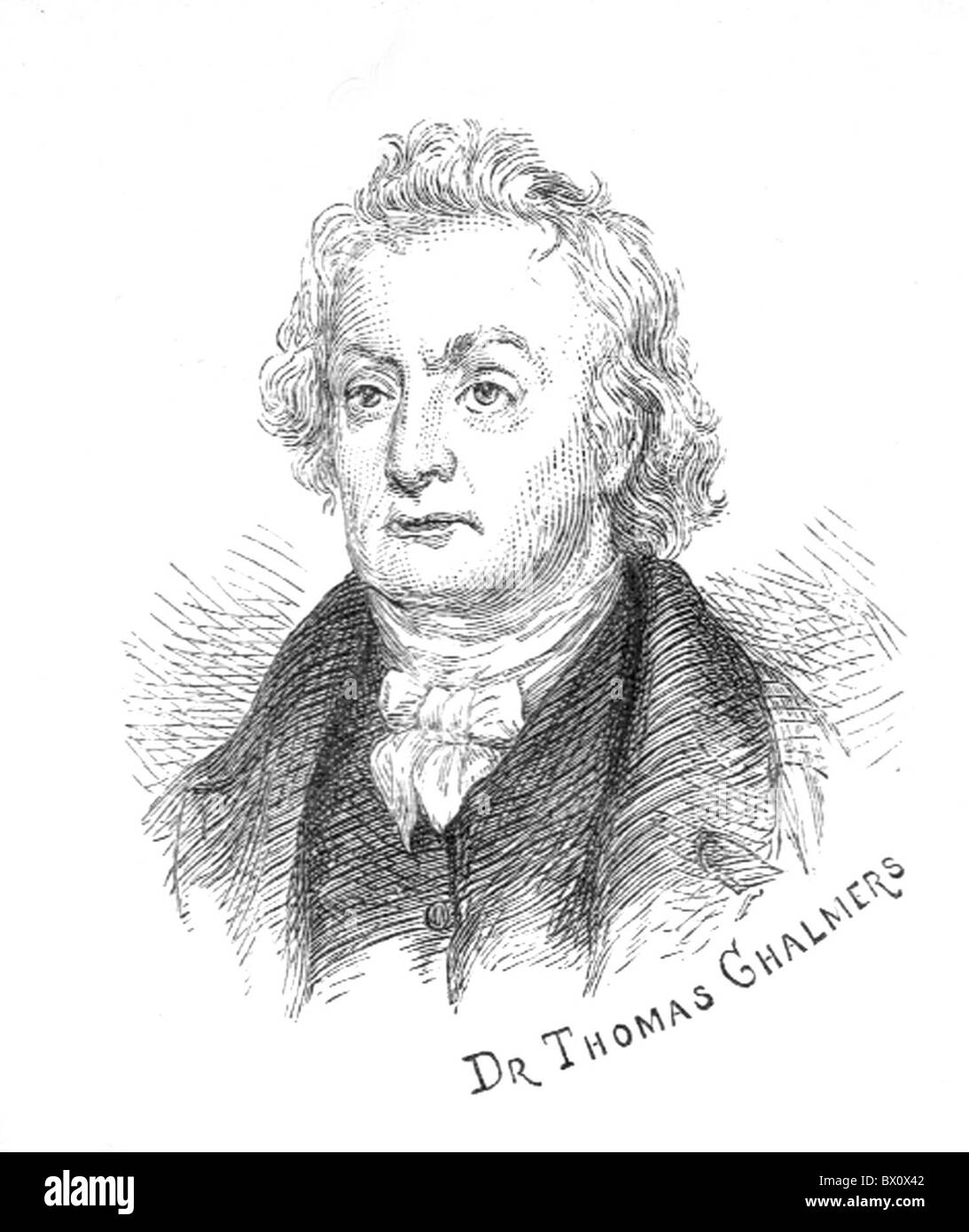 Archiv-Bild des historischen literarischen Figuren. Dies ist Dr. Thomas Chalmers. Stockfoto