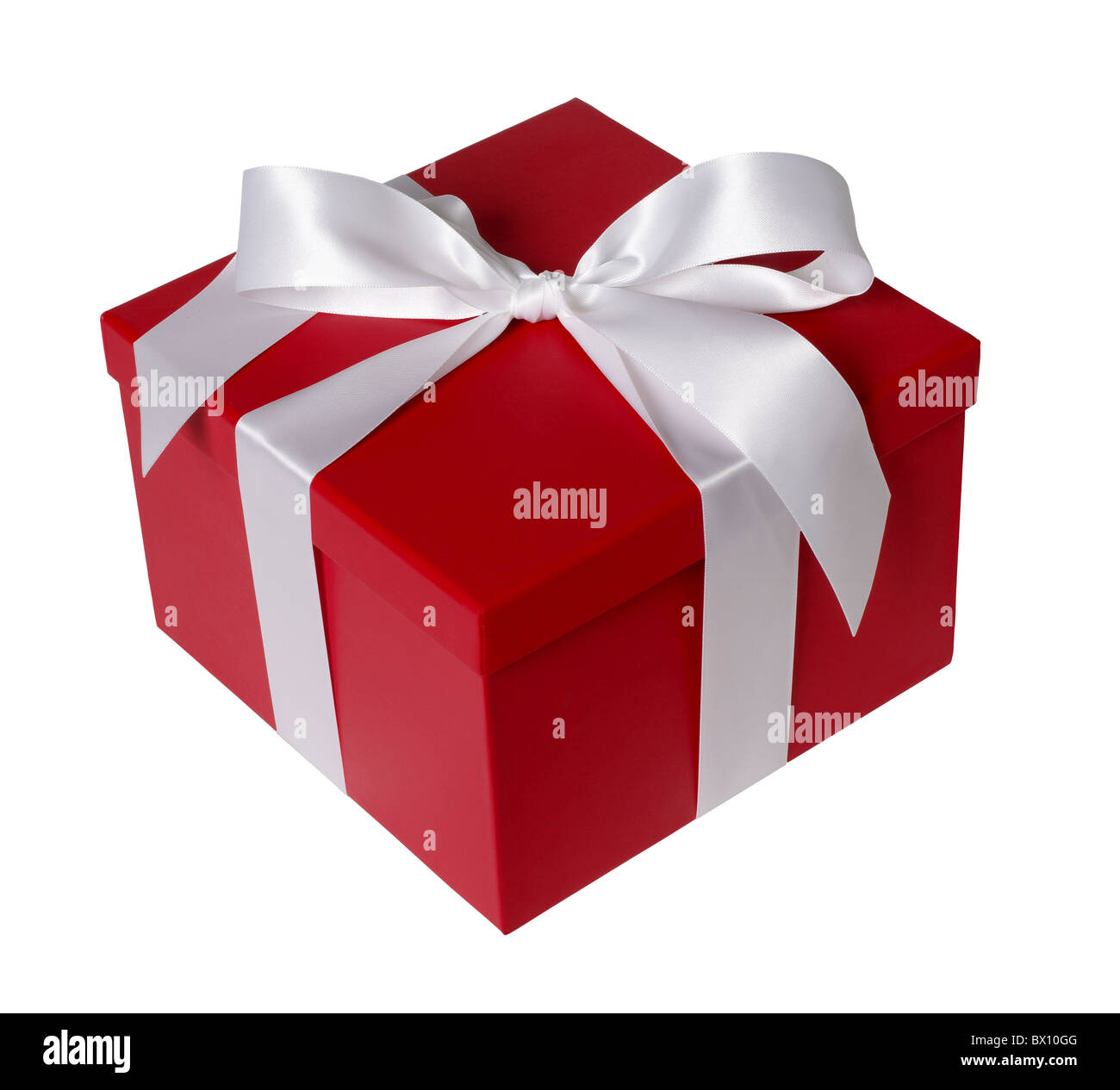 Rote geschenkbox Ausgeschnittene Stockfotos und -bilder - Alamy