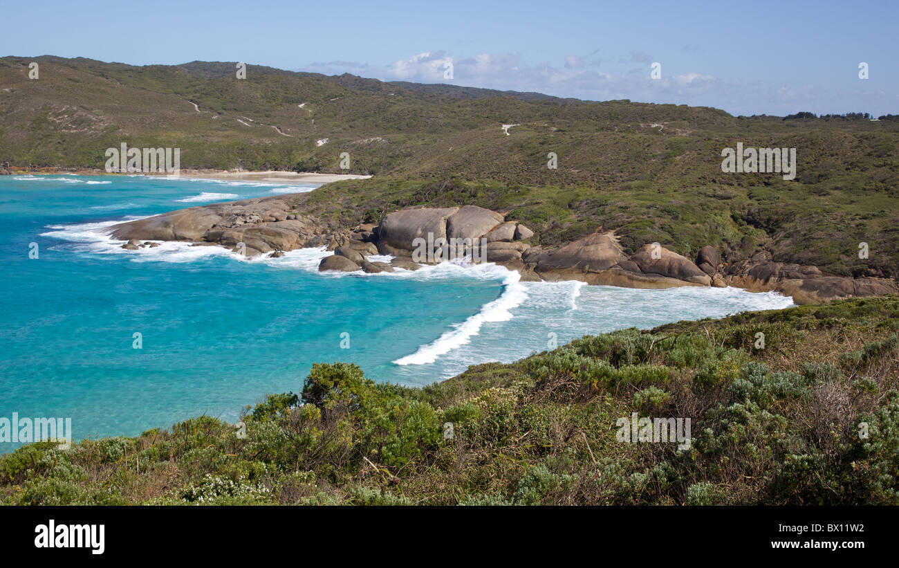 Lowlands Beach, zwischen den Städten Albany und Dänemark, Western Australia. Stockfoto