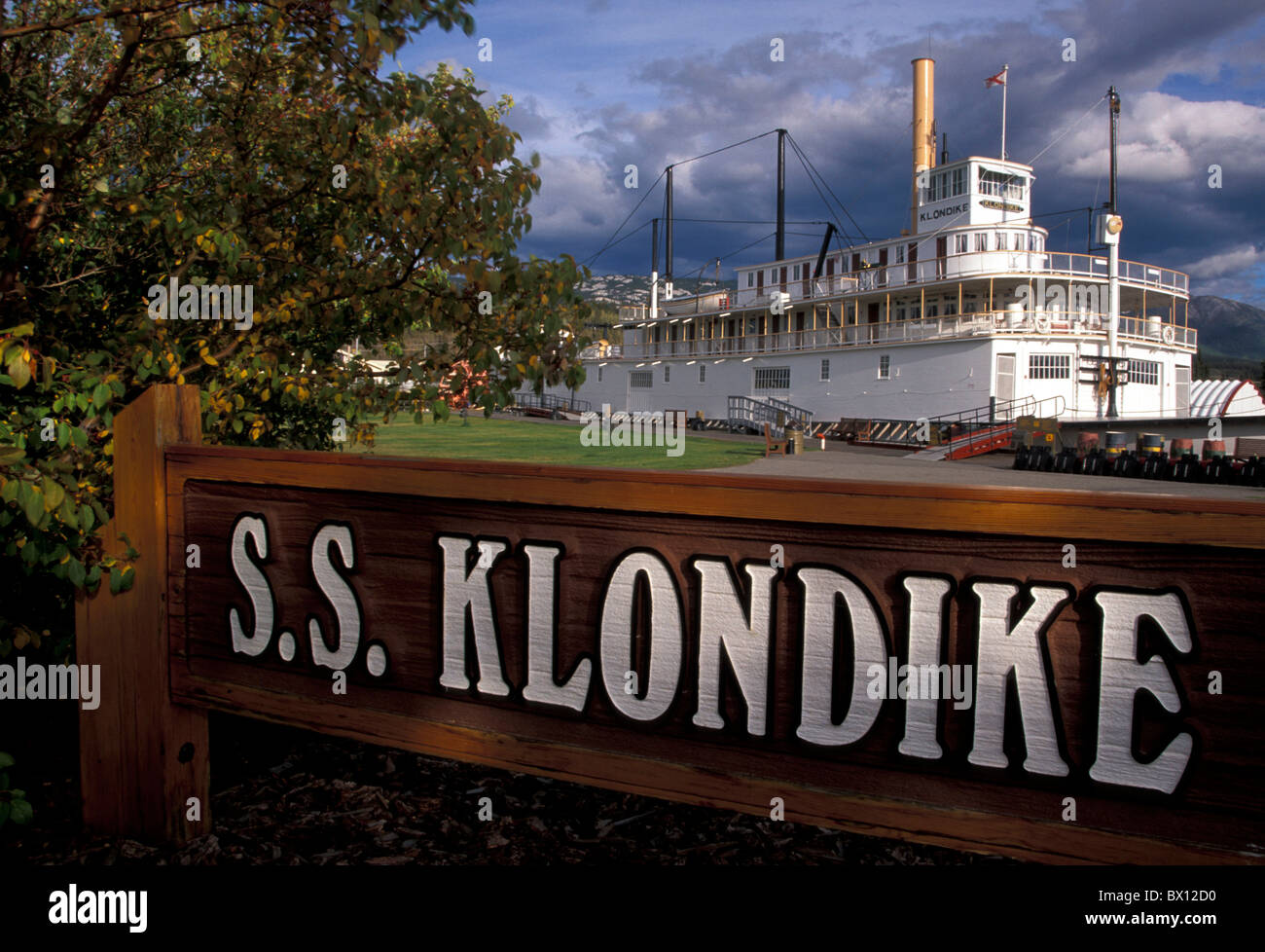 Kanada Nordamerika Amerika historische Website historische Raddampfer Schiff SS Klondike national Historical Stockfoto