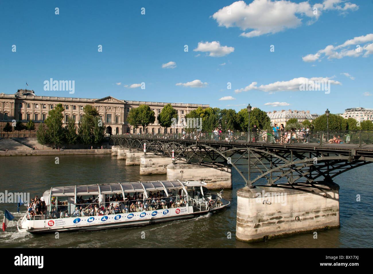 Paris (75): Die Brücke "Pont des Arts" Stockfoto