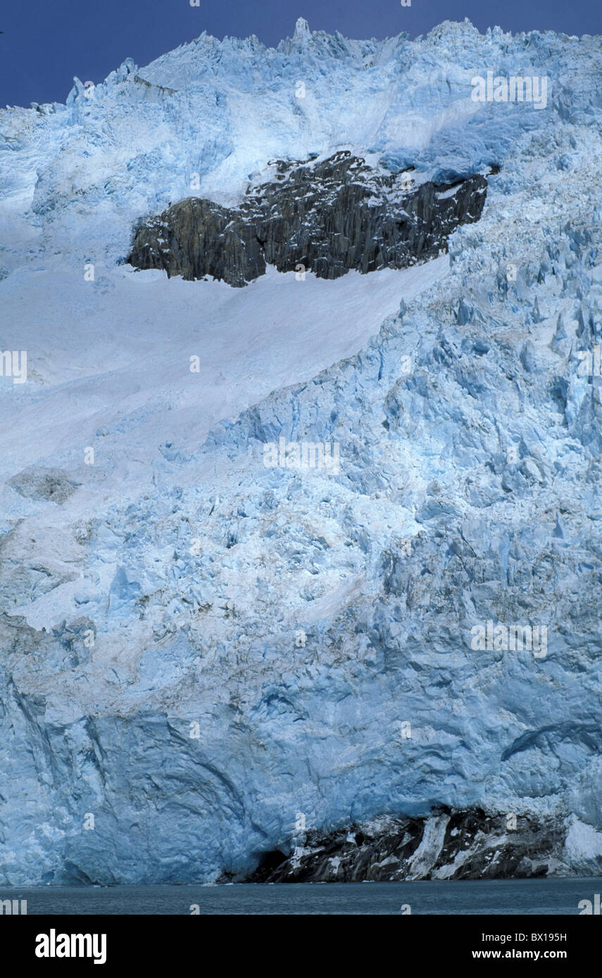 Alaska Kenai Fjords Nationalpark nordwestlichen Gletscher USA Amerika Vereinigte Staaten Eis Gletscher Küste Landschaft Stockfoto