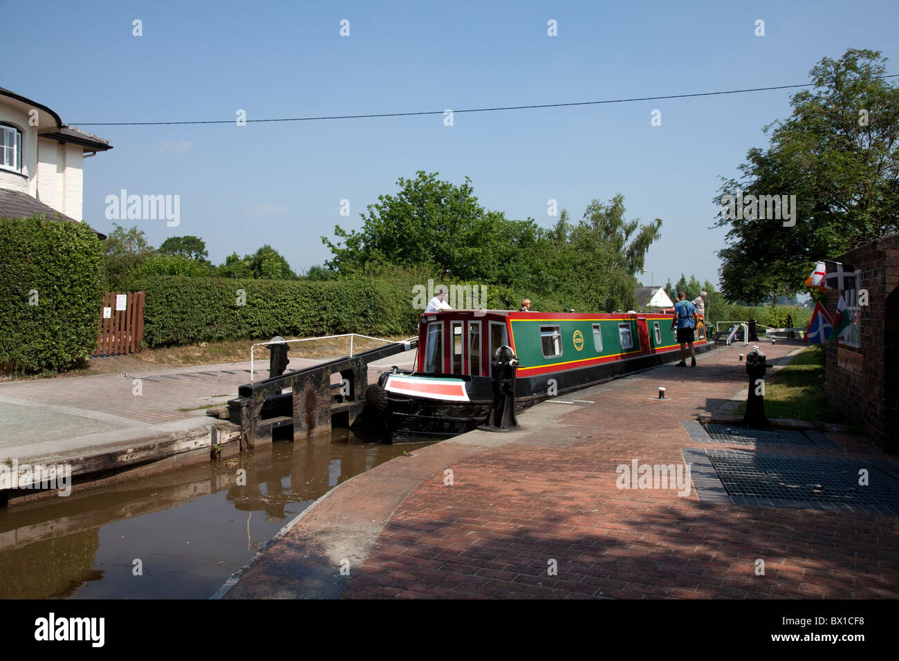 Grindley Brook sperren Stockfoto