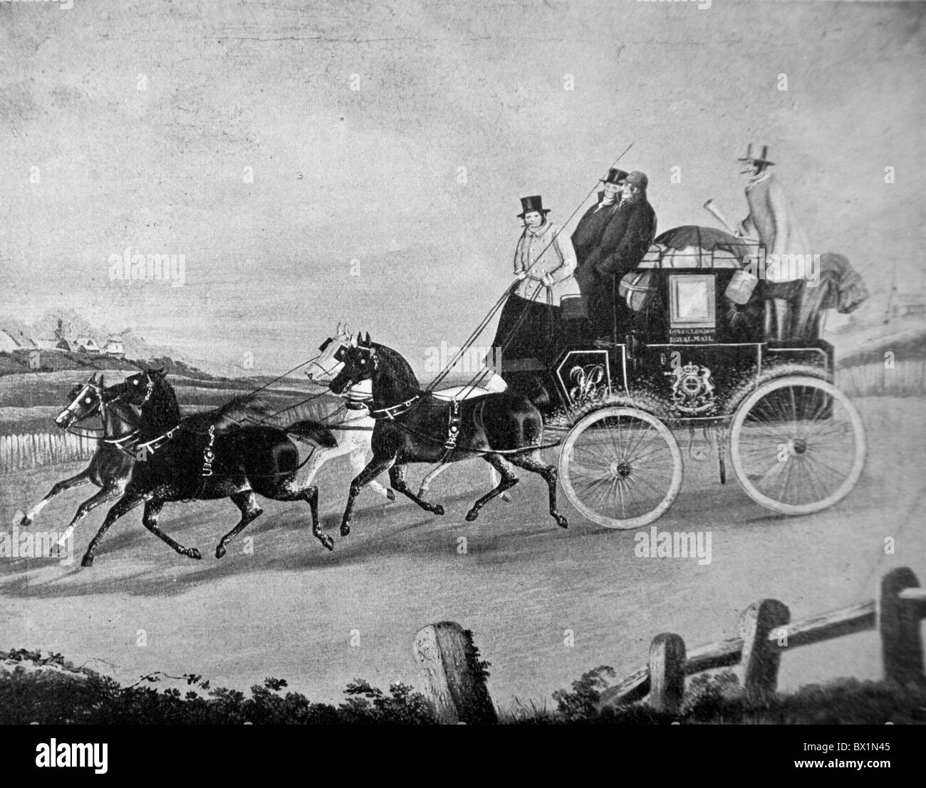 Dover, London Coach eines unbekannten Künstlers Stockfoto