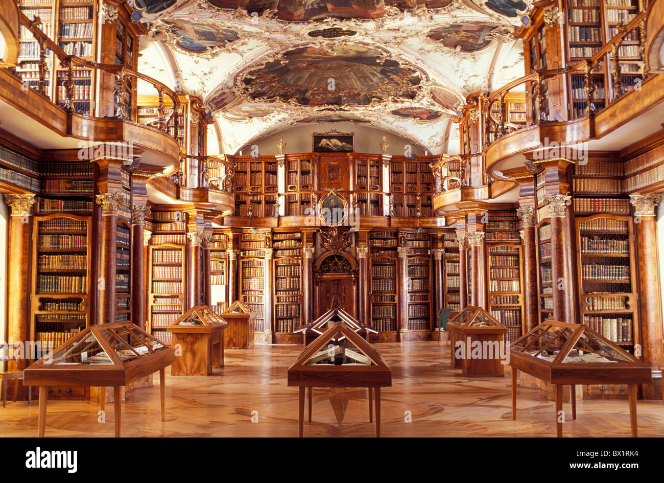 barocke Stadt historische Bibliothek St. Gallen Bleistift Bibliothek  Schweiz Europa Stadt UNESCO Welt kulturelle er Stockfotografie - Alamy