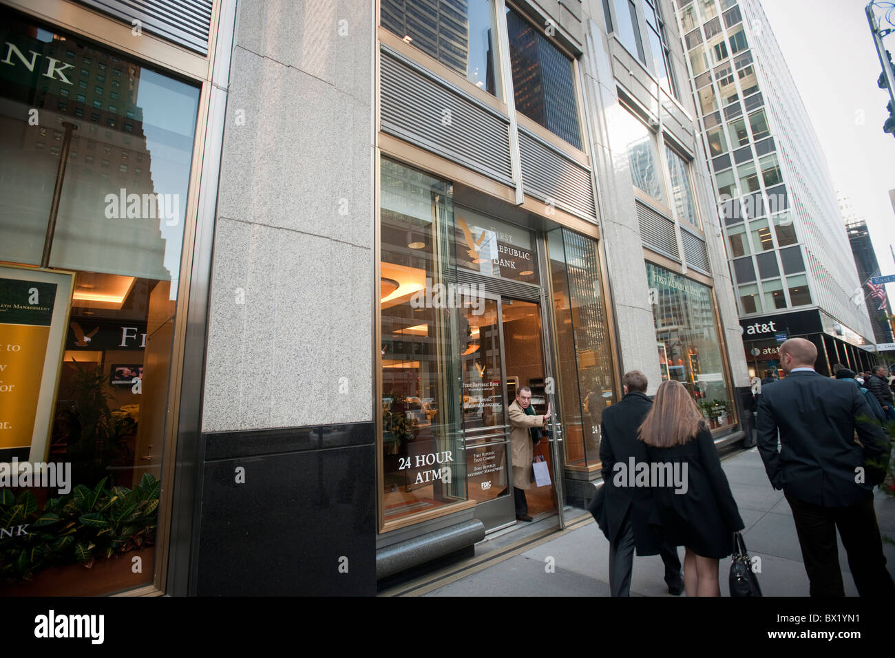 Ein Zweig der ersten Republik Bank in New York Stockfoto