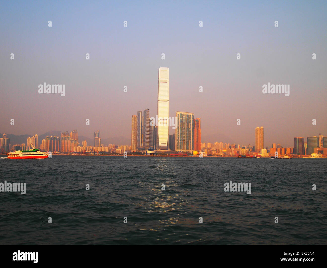 ICC International Commerce Centre, Hong Kong Stockfoto