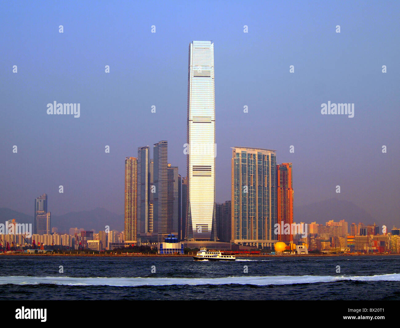 ICC International Commerce Centre, Hong Kong Stockfoto