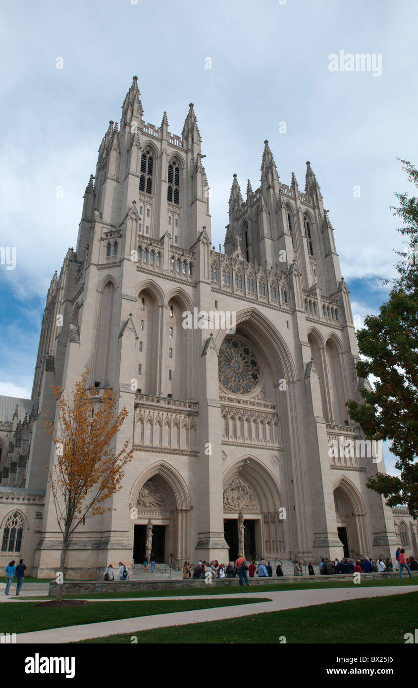 Washington National Cathedral bei 3101 Wisconsin Ave., NW in Washington, DC. Stockfoto