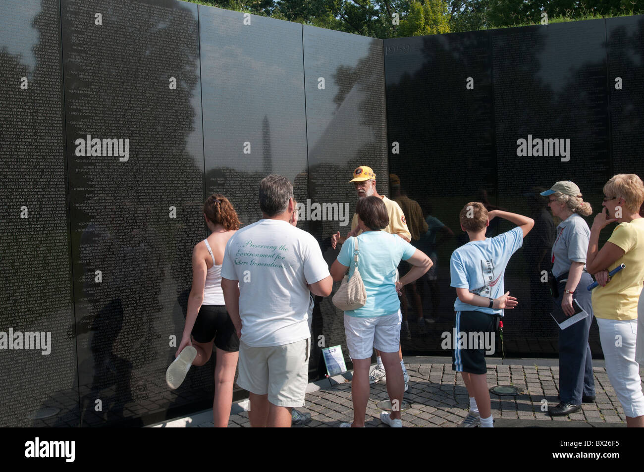 Das Vietnam Veterans Memorial in Washington, DC. Stockfoto