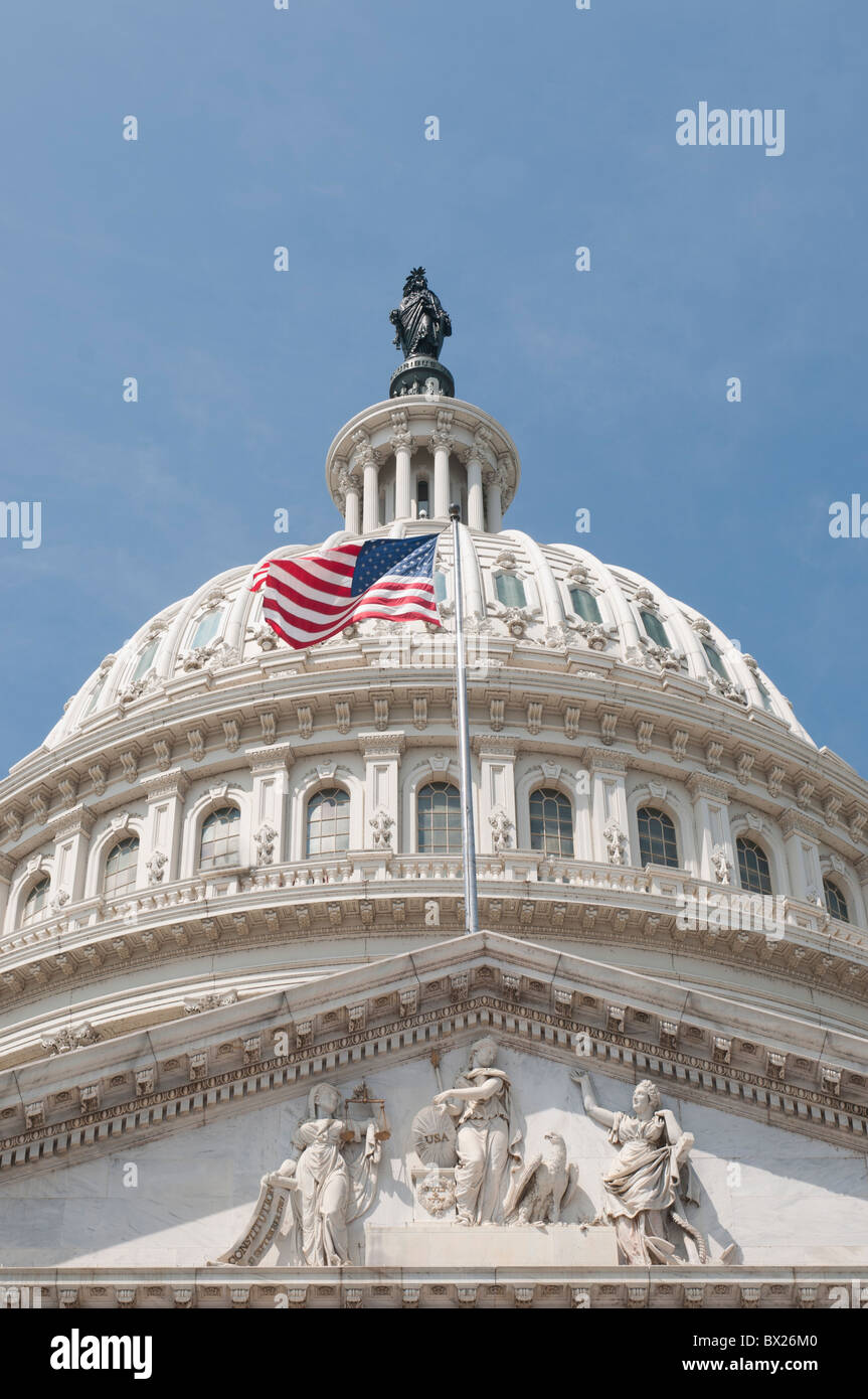 Vereinigte Staaten Kapitol in Washington, DC. Stockfoto