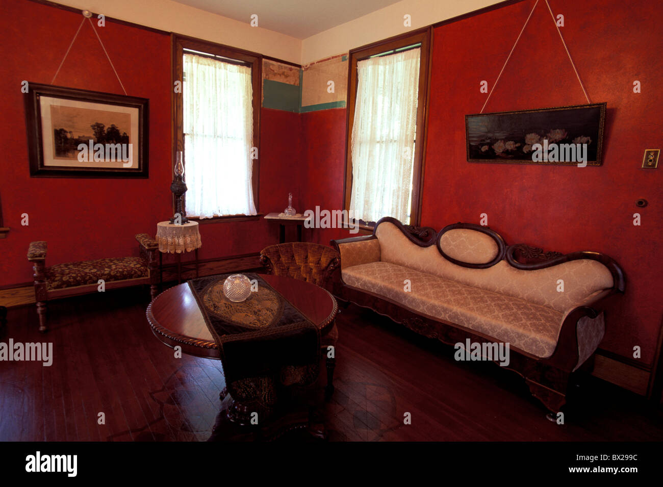 Amerika Club Historic District Georgia Interieur historische Heimat Jekyll Island USA Nordamerika USA Stockfoto