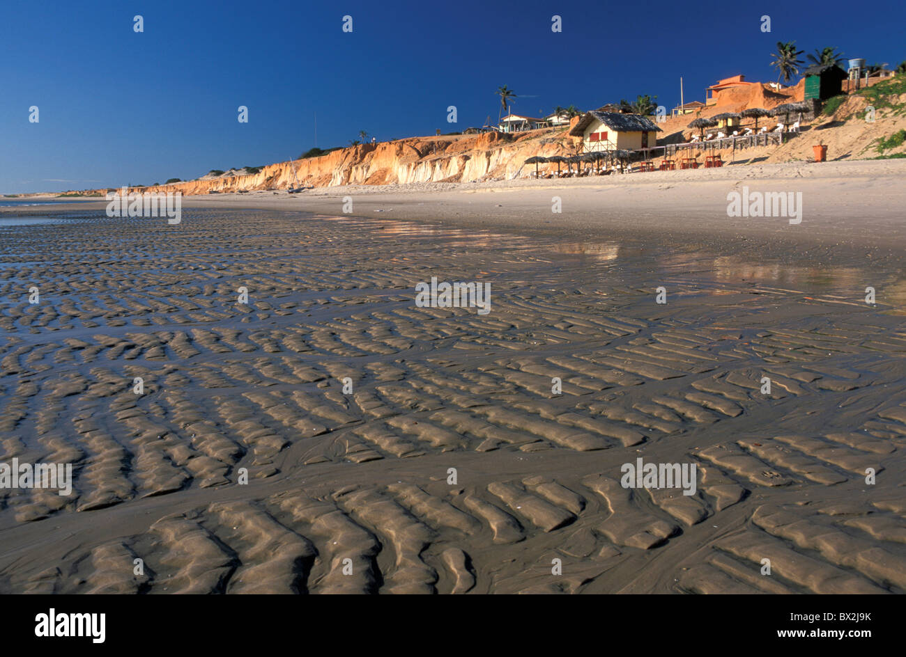 Strand Canoa Quebrada Ceara Brasilien Südamerika Siedlung Stockfoto