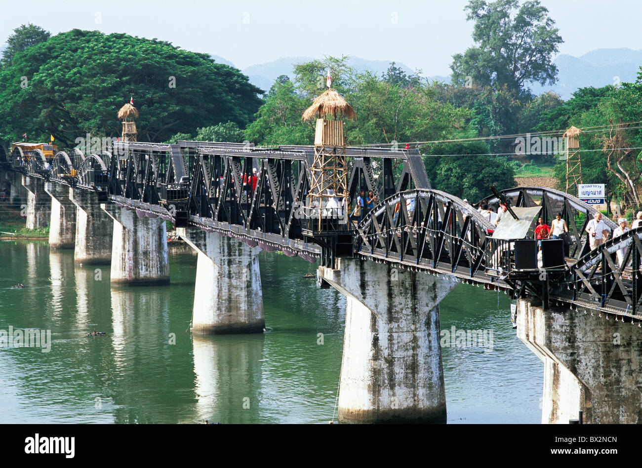 Asien Thailand Kanchanaburi Brücke über den River Kwai River Kwai