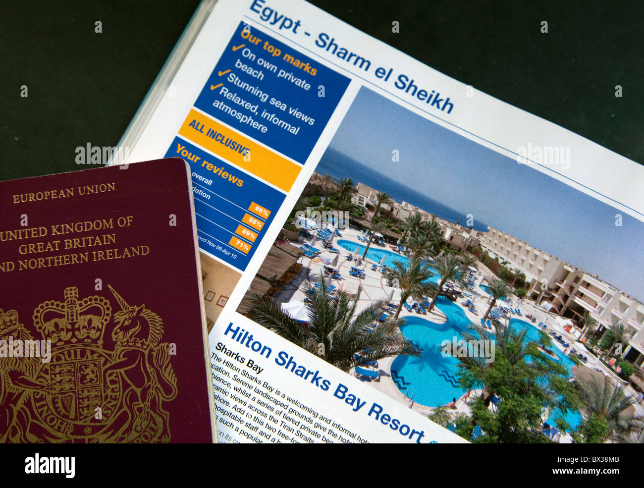 Urlaubsbroschüre für Sharm el Sheikh, Ägypten Stockfoto