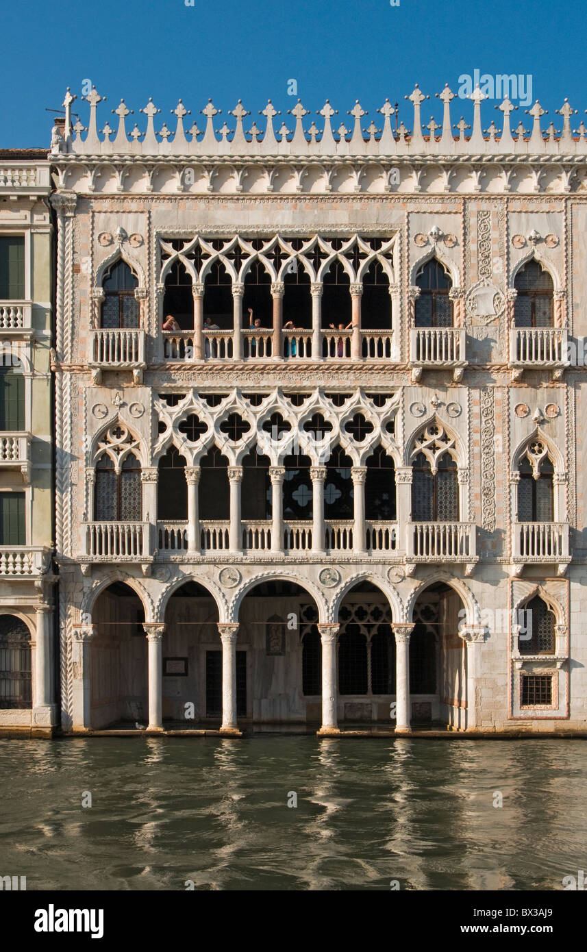 Gotische Ca'd ' Oro Palast (Palazzo Santa Sofia, 15. Jahrhundert) von Bartolomeo Bon, Canale Grande, Cannaregio, Venedig, Veneto, Italien Stockfoto