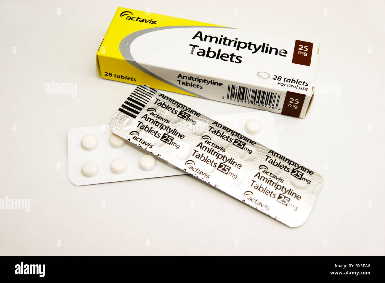 Amitriptylin-Tabletten für Depression & Depressive Störungen Stockfoto