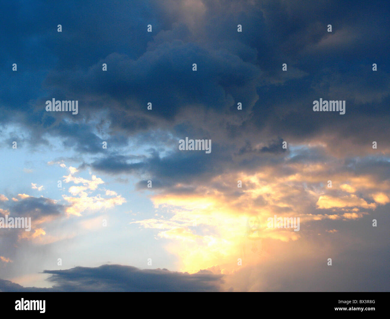 Jesus in den Wolken Sichtung Stockfoto