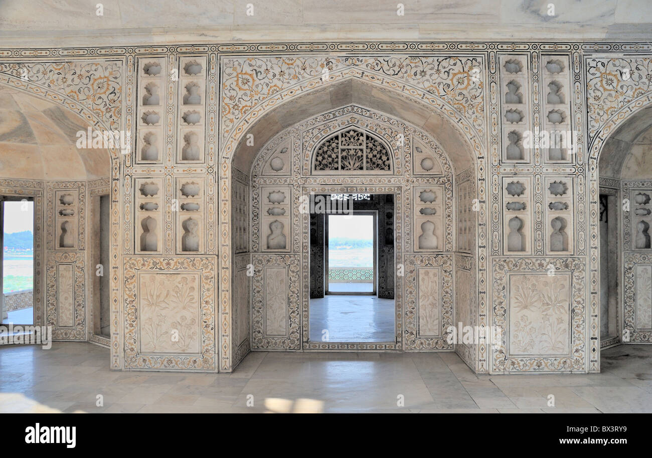 Mussamman Burji, Roten Fort Agra. Stockfoto