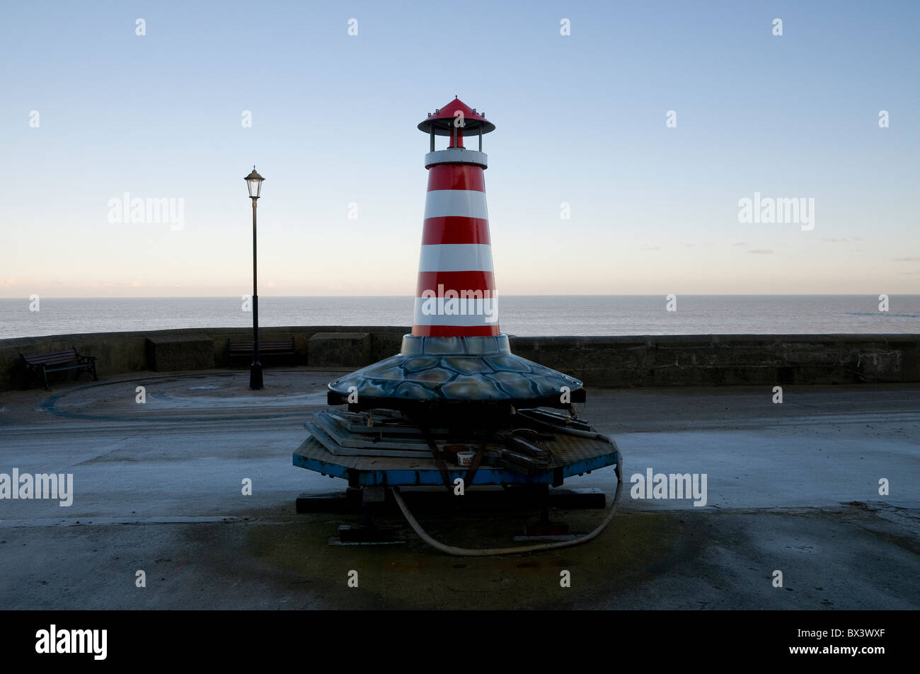 Neuheit-Leuchtturm auf Promenade, Cromer, Norfolk, england Stockfoto