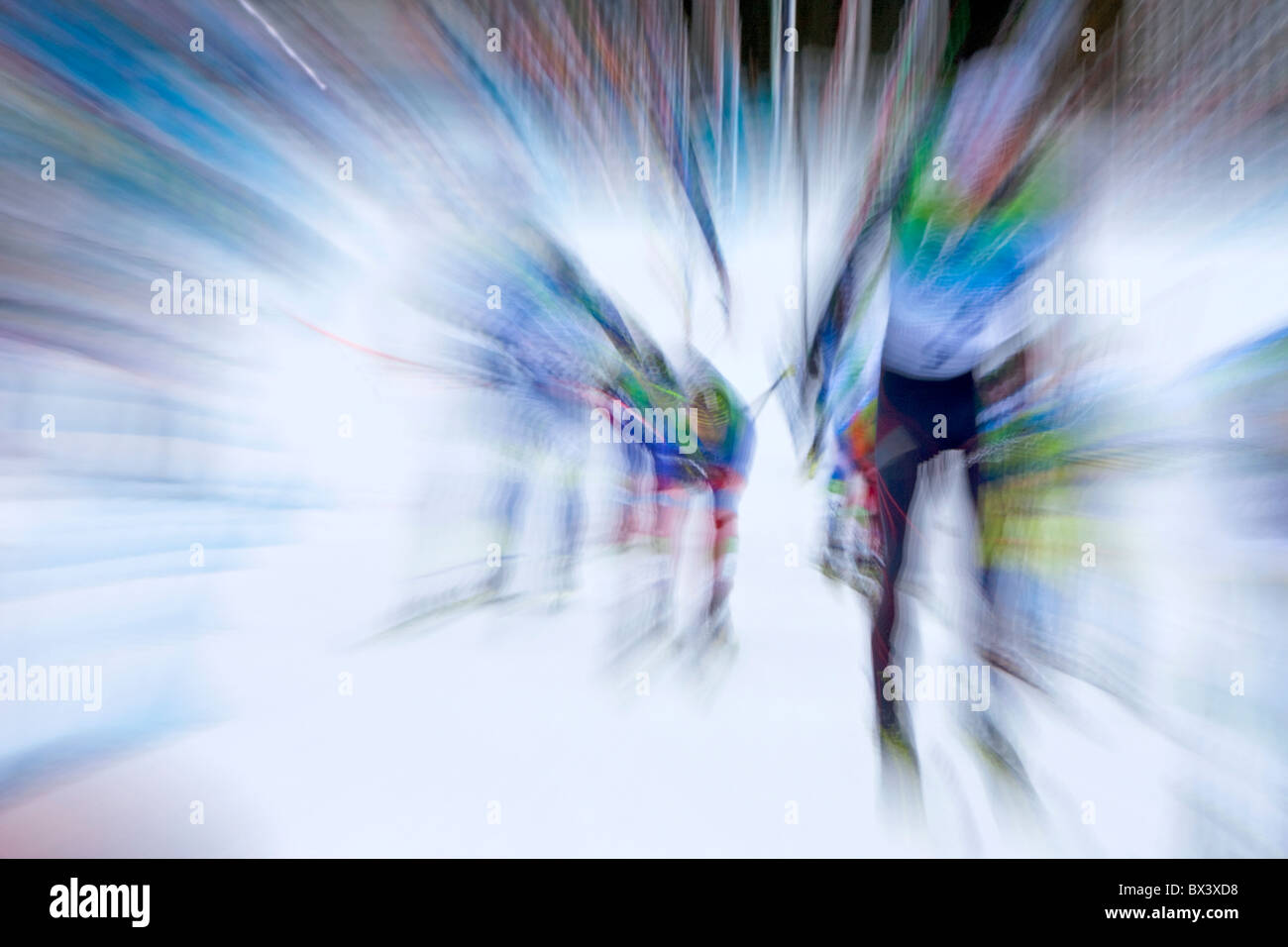 Winterspiele 2010 Vancouver; Winterspiele 2010 Vancouver; Herren 50km Massenstart klassisch Langlaufen Stockfoto