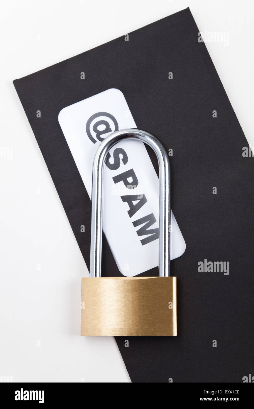 E-Mail SPAM, Konzept-Internet-Sicherheit Stockfoto