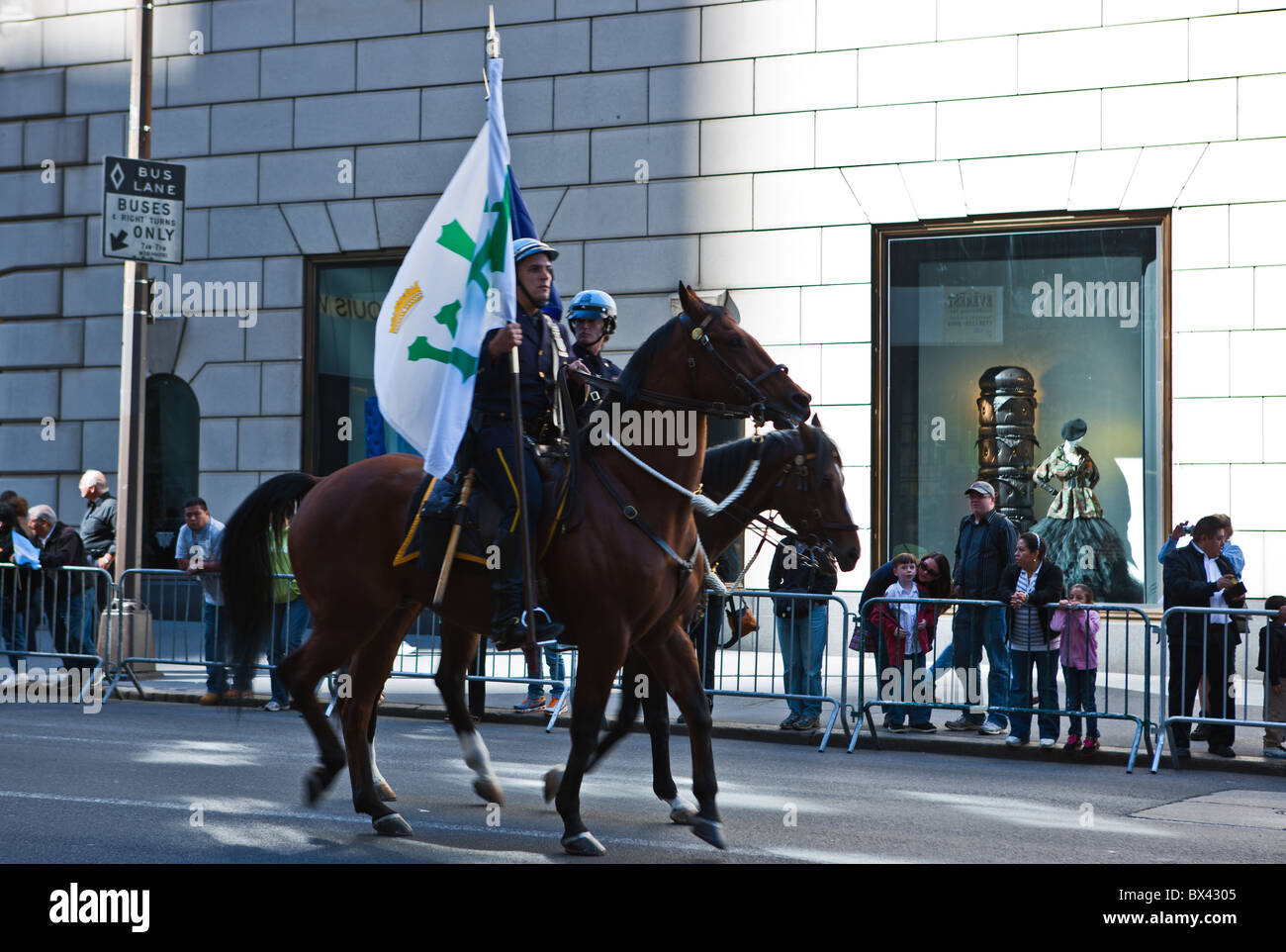 USA, New York, Manhattan, 5th Avenue, die Parade der hispanischen Comunity Stockfoto