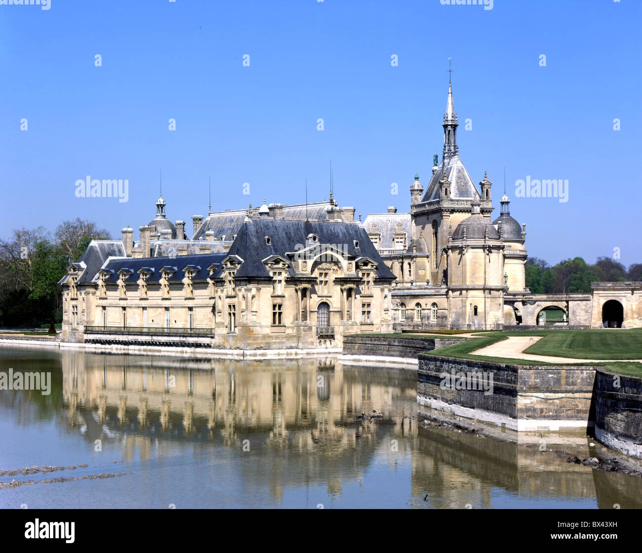 Schloss Château de Chantilly Oise Frankreich Europa Stockfoto