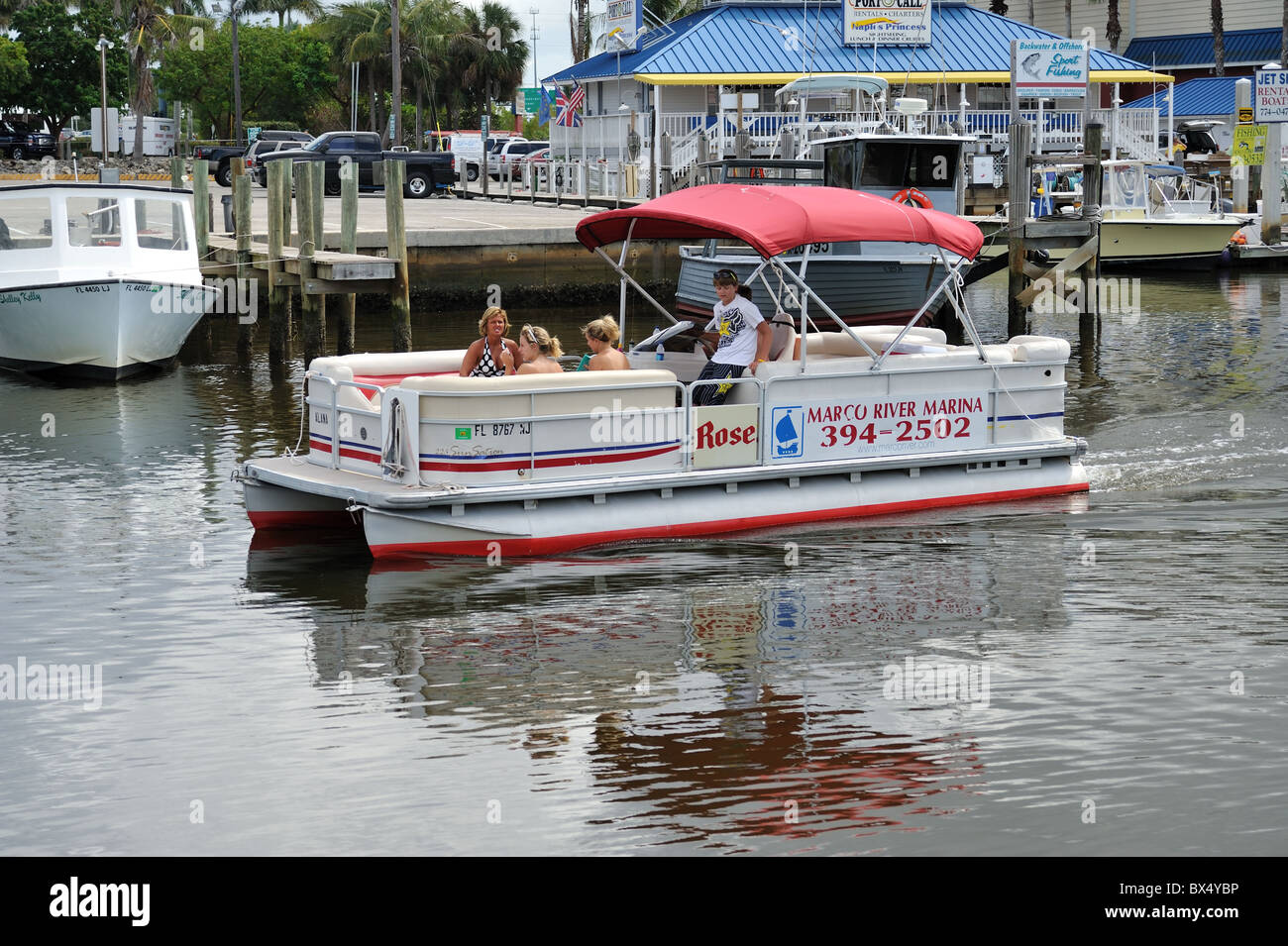 Marco River Marina Marco Island, Florida Stockfoto