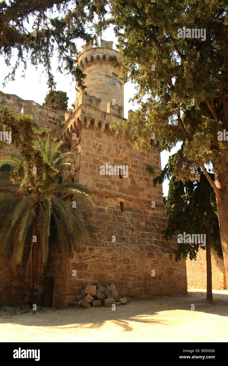 Rhodos Stadt Burg Stockfoto