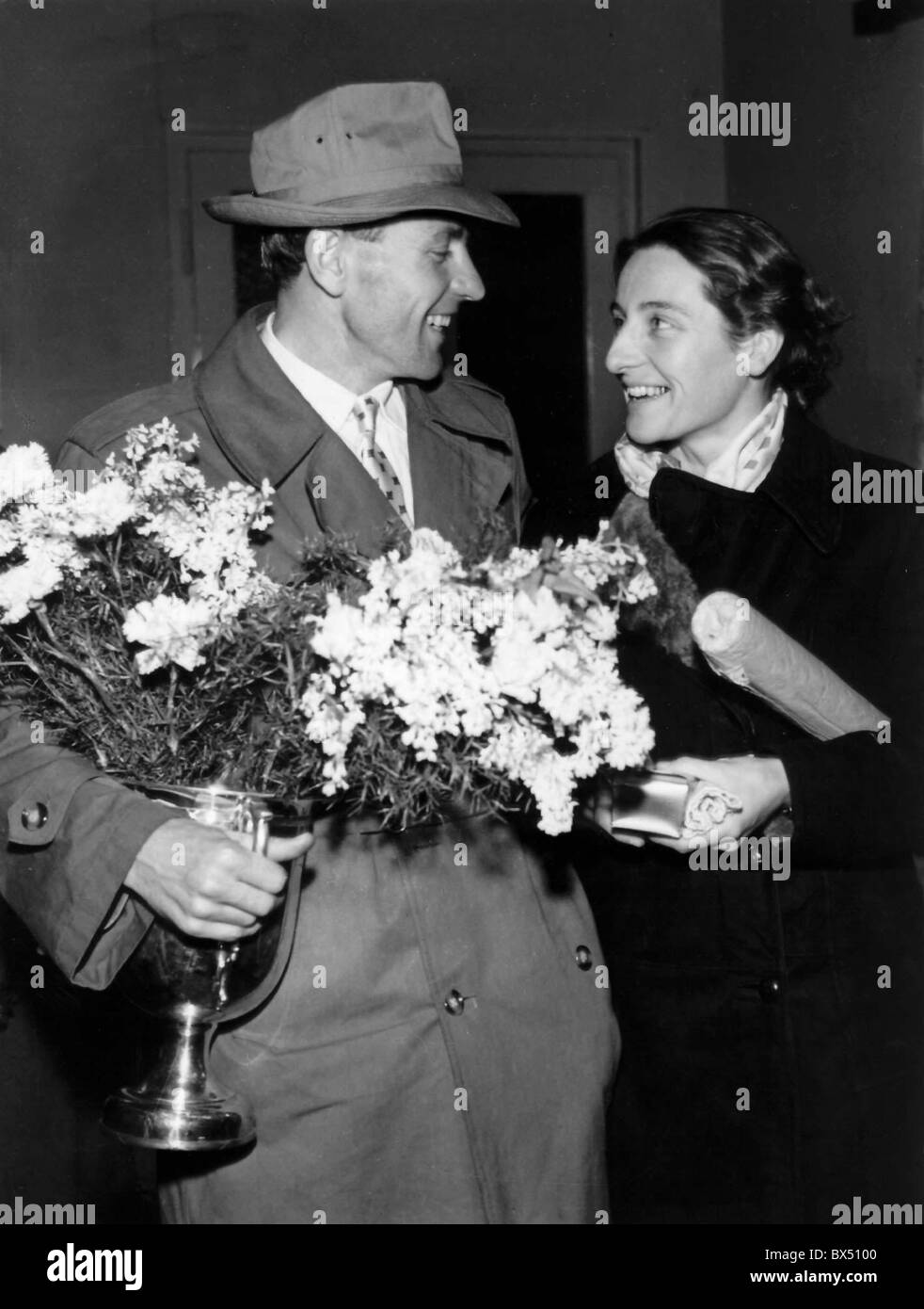 Emil Zatopek Dana Zatopkova Stockfotografie Alamy