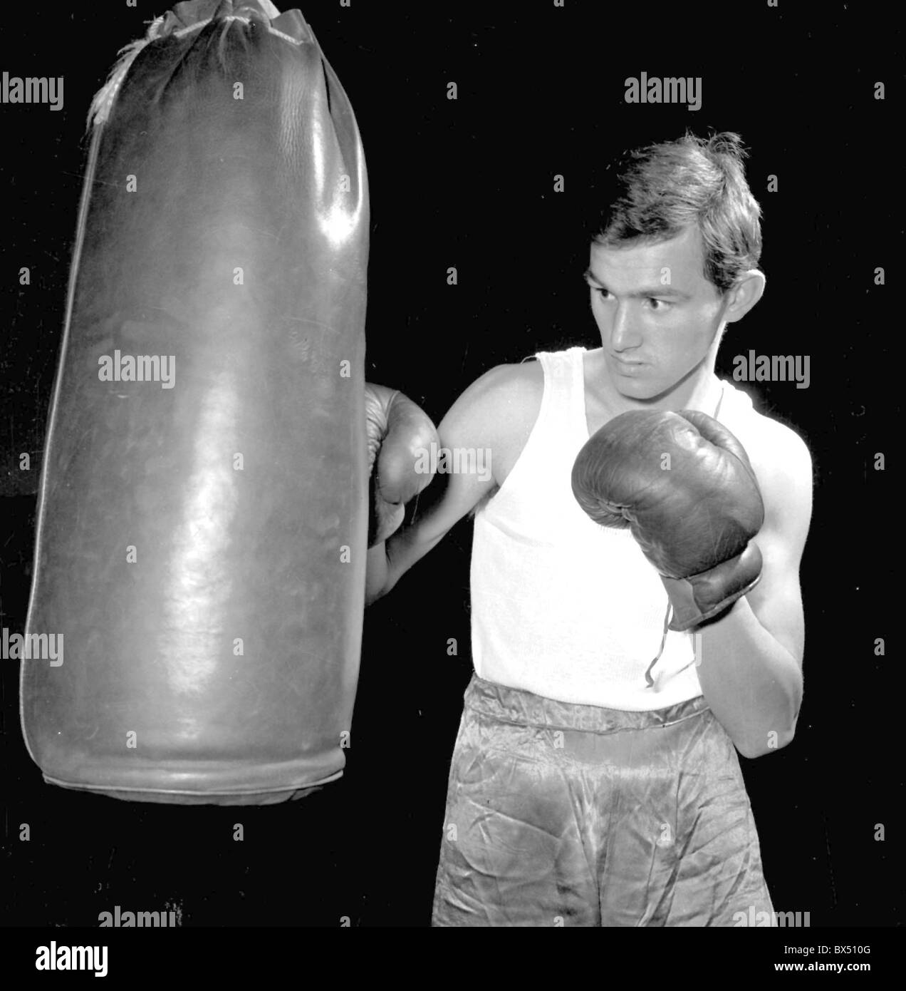 Bohumil Nemecek, Olympiasieger, Feder-Gewicht Stockfoto