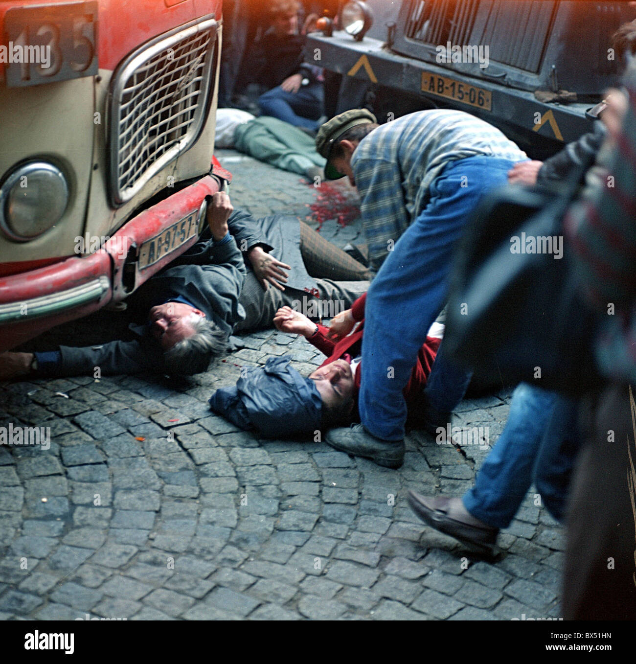 Opfer, tot, Protest, Prag, Stockfoto