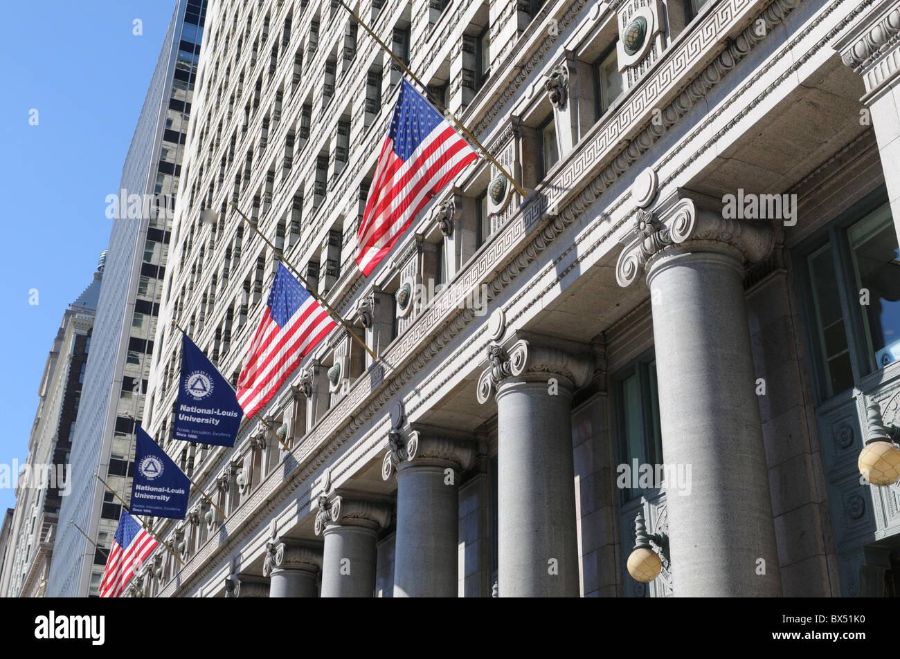 National-Louis Universität, 122 South Michigan Avenue, Chicago, Illinois Stockfoto