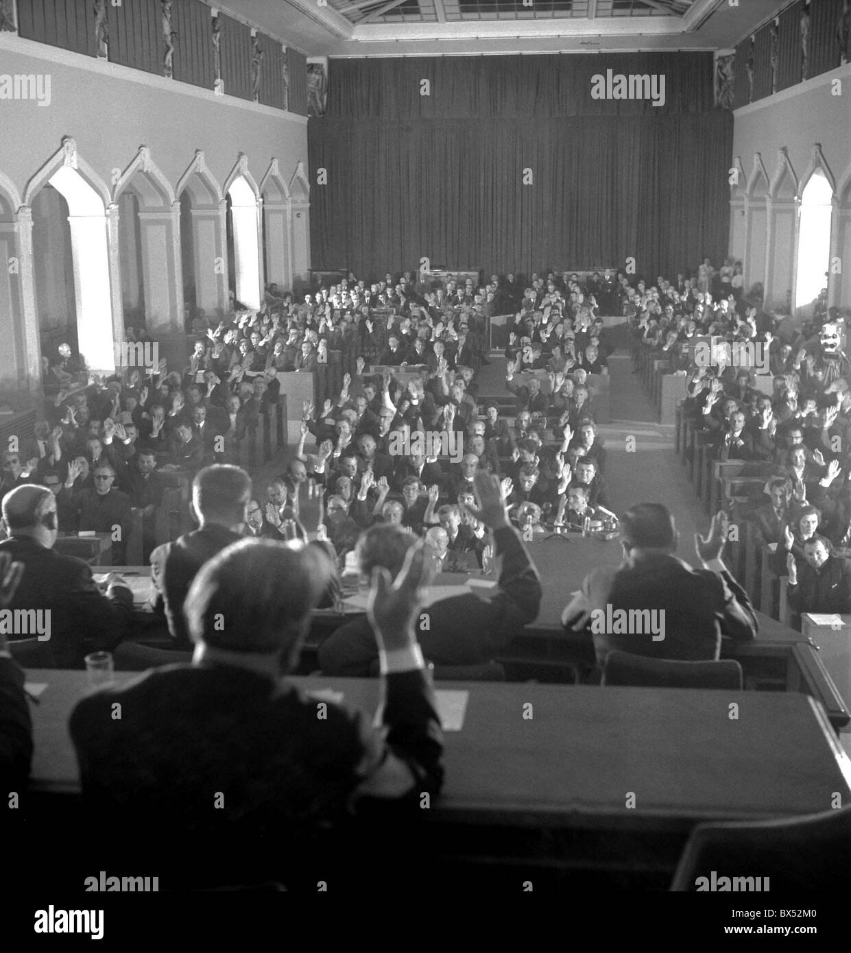 Nationalversammlung, Parlament, Abstimmung, Vereinbarung, Vertrag Stockfoto