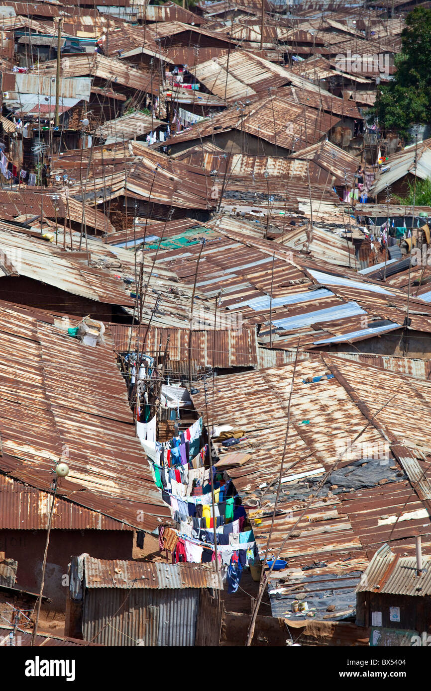 Kibera Slum, Nairobi, Kenia Stockfoto