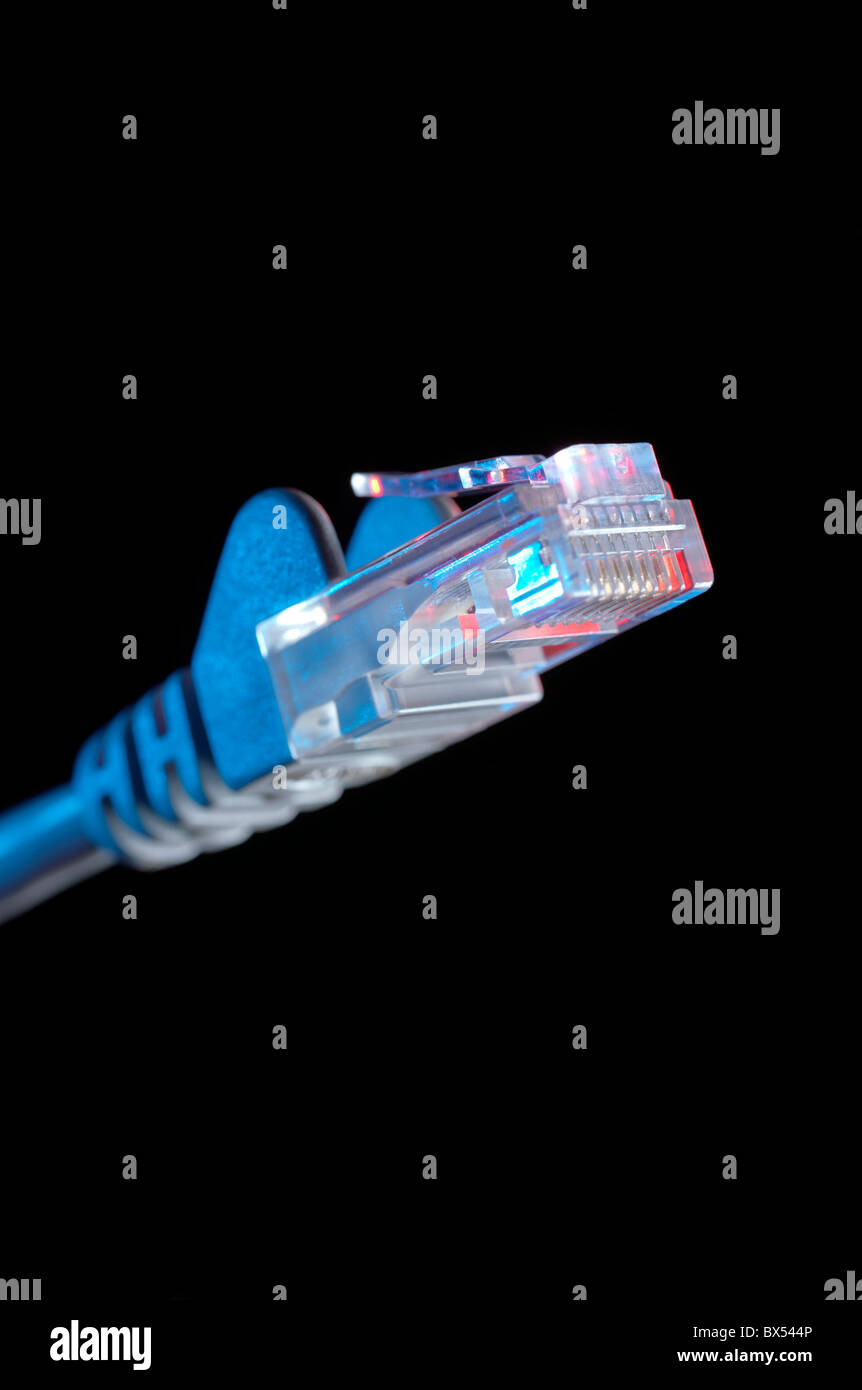 Ethernet-Netzwerkanschluss Stockfoto