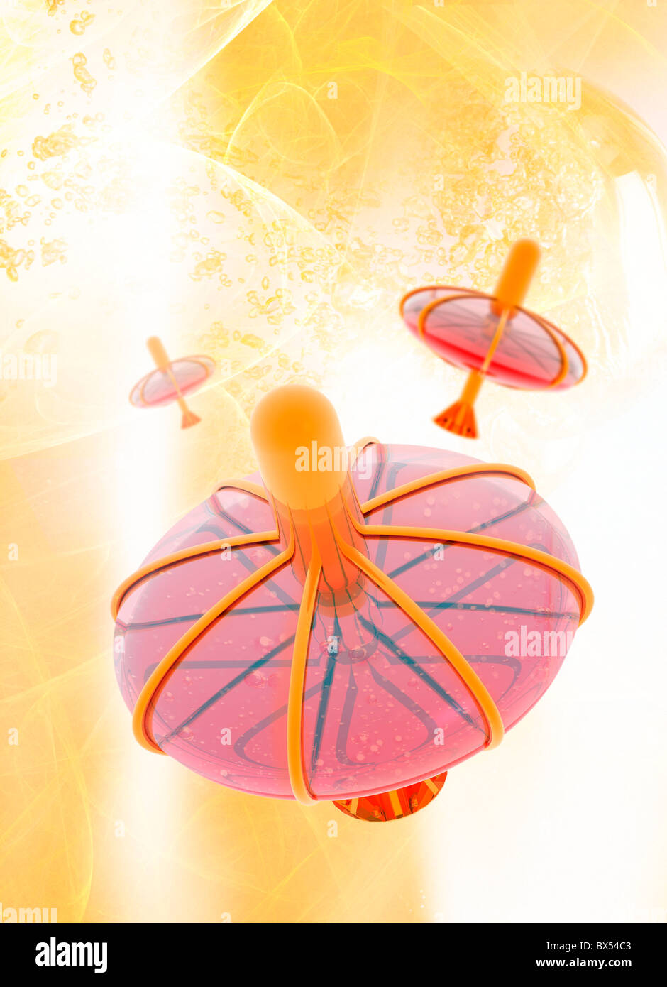 Nanopartikel-Drug-Delivery, artwork Stockfoto